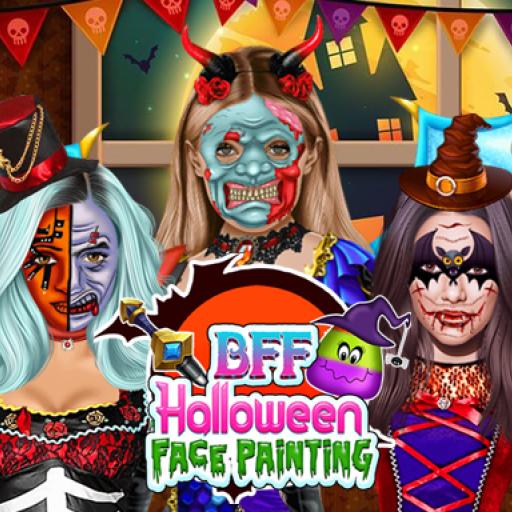 BFF Halloween Face Painting