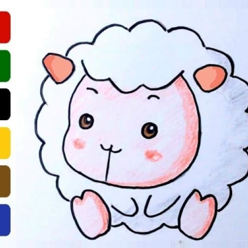 Baby sheep ColoringBook