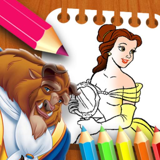 Beauty & the Beast Coloring Book