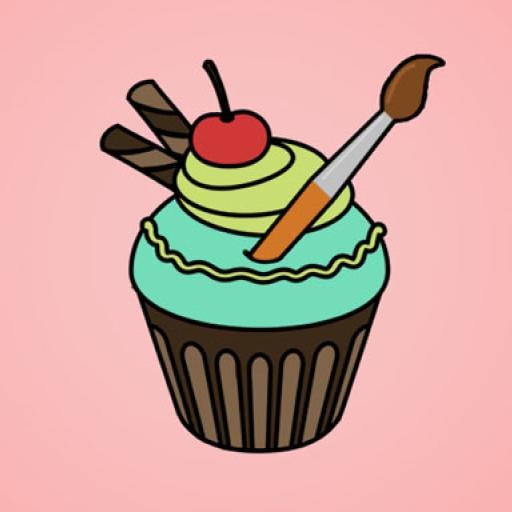 Yummy Cupcake Coloring