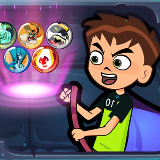Ben 10 Halloween Bubble Shooter
