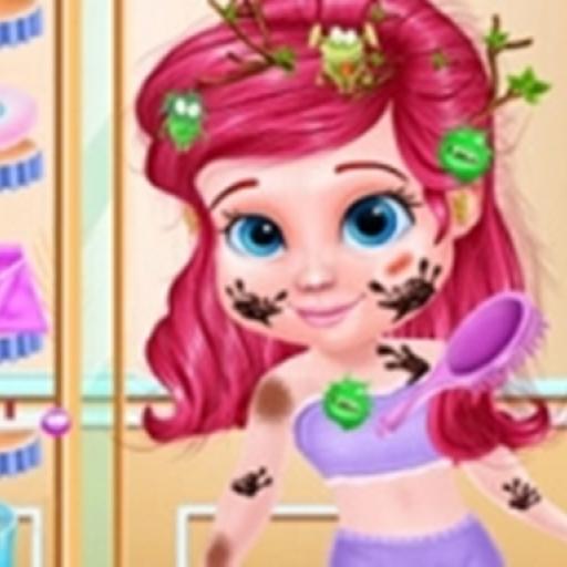 Messy Little Mermaid Makeover - Makeup & Dressup
