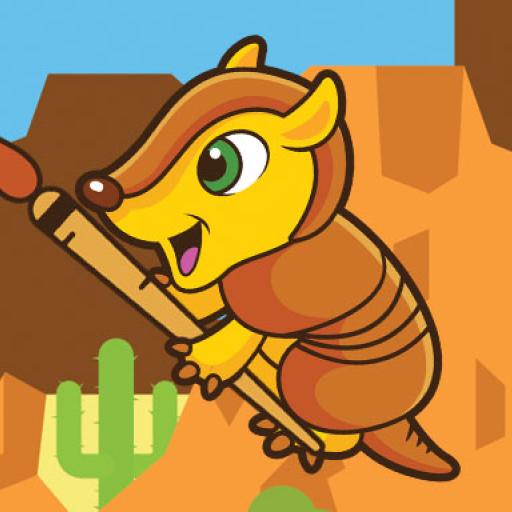 Happy Armadillo Coloring