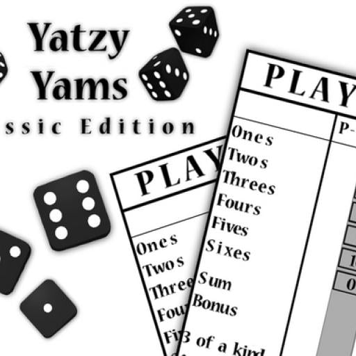 Yatzy Yahtzee Yams Classic Edition