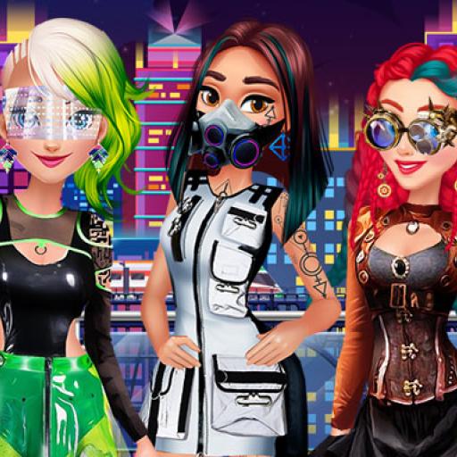 Cyberpunk City Fashion