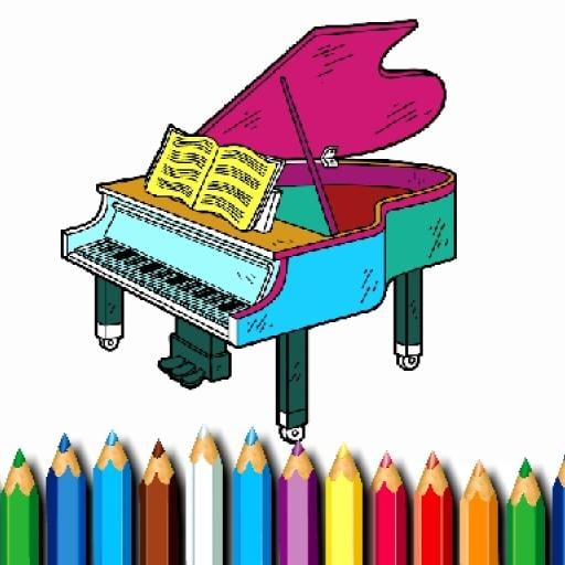 BTS Piano Coloring Book