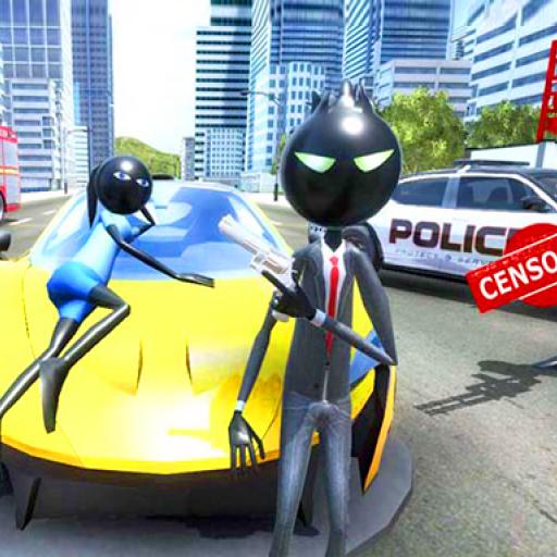 Amazing Crime Strange Stickman Rope Vice Vegas