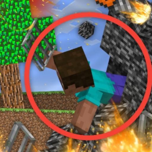 Escape from the prison in Mineblock! Destruction! 