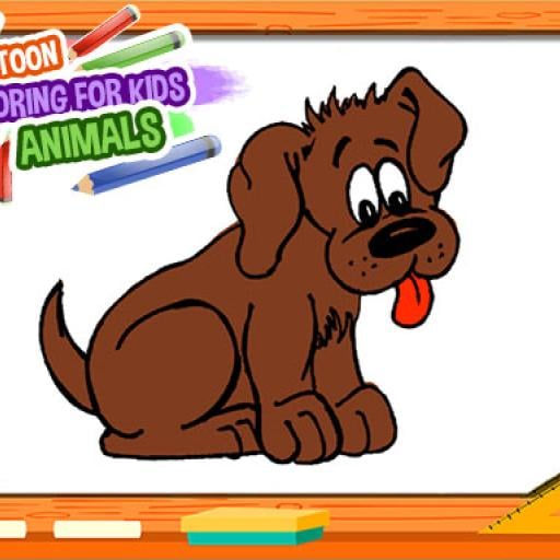 Cartoon Coloring Book for Kids - Animals