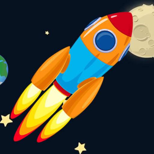 Space ship rise up