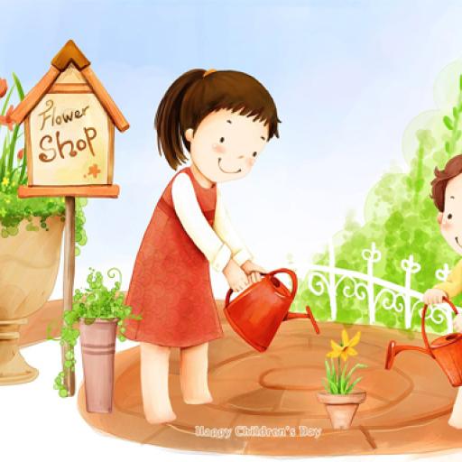 Cartoon Childrens Day Puzzle