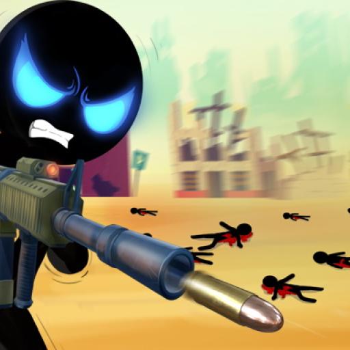Stickman Armed Assassin Going Down