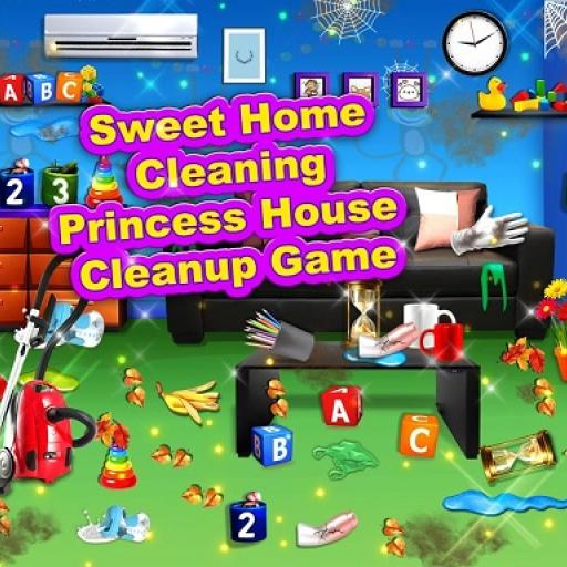 Sweet Home Cleaning : Princess House Cleanup Game