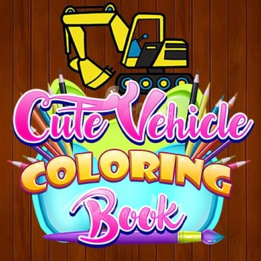 Cute Vehicle Coloring Book