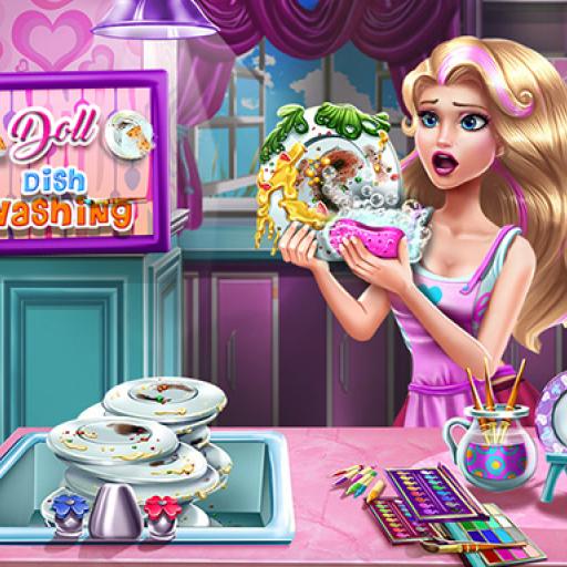 Doll Dish Washing