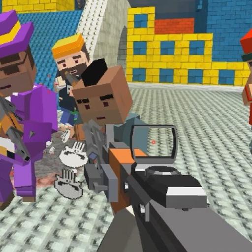 GunGame shooting warfare blocky gangster