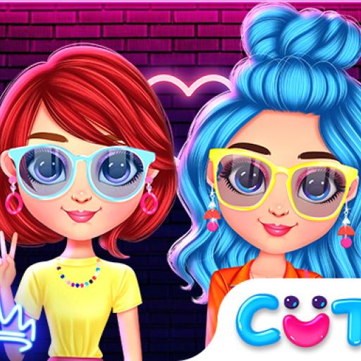 Rainbow Girls Neon Fashion