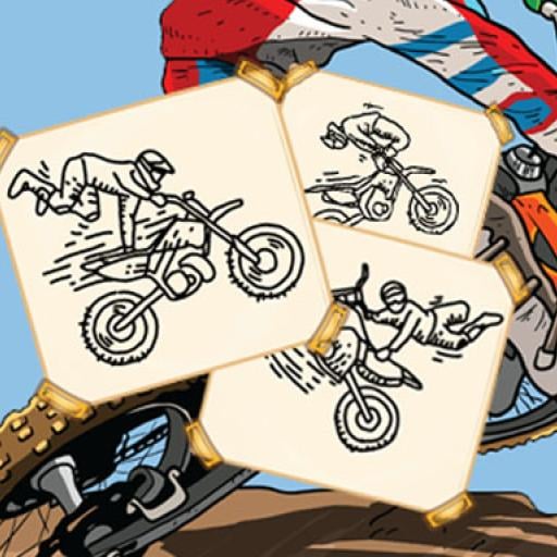 MotoCross Hero Coloring
