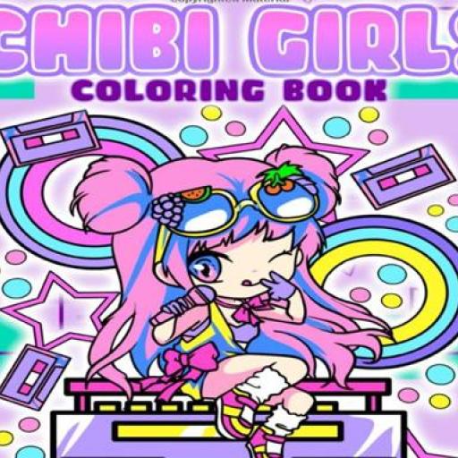 Chibi Girls Coloring Book: Japanese Anime Coloring