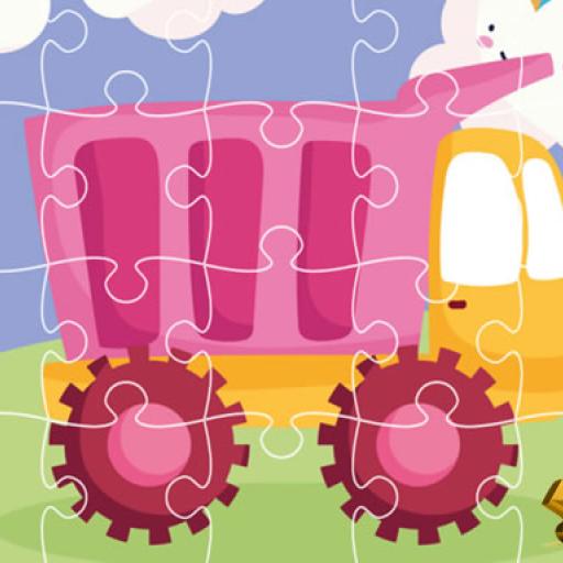 Cute Kids Trucks Jigsaw