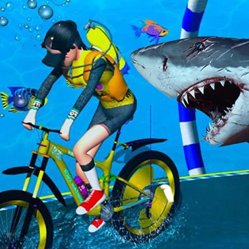 Under Water Bicycle Racing