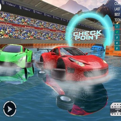 Water Car Stunt Racing 2019 3D Cars Stunt Games