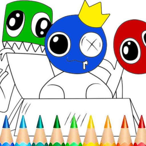 Rainbow Friends Coloring Book Game