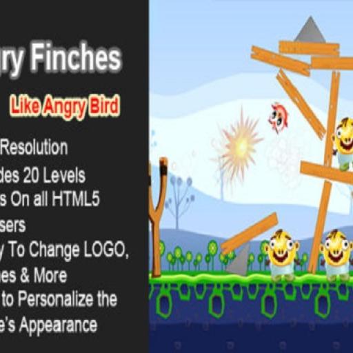 Angry Finches Funny Physic Game for Kids