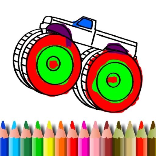 BTS Monster Truck Coloring