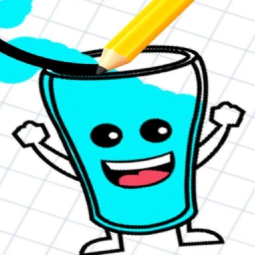 Happy Glass Draw lines