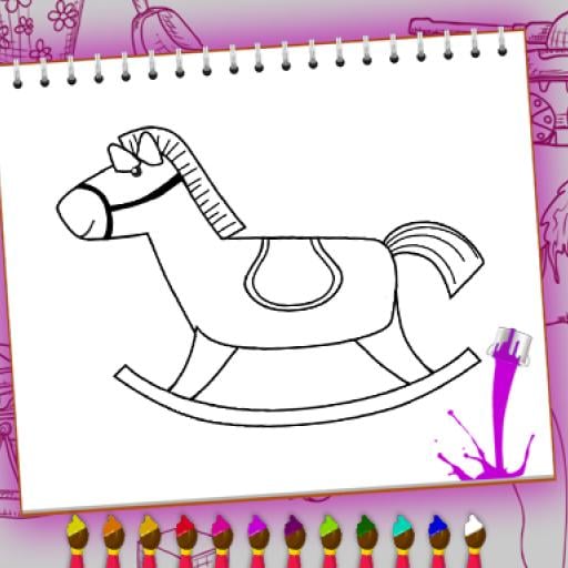 Coloring Book: Toy Shop