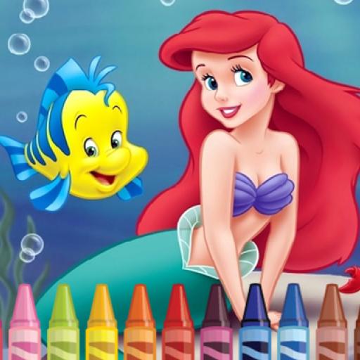 4GameGround - Little Mermaid Coloring
