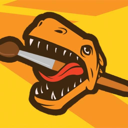 Dinosaur Warrior Coloring