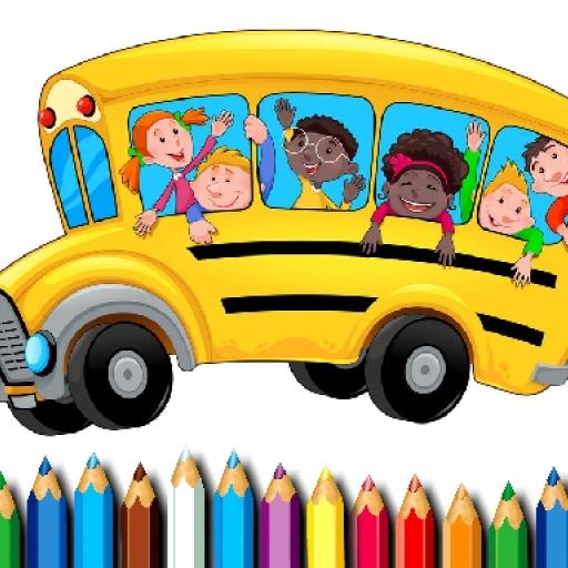 School Bus Coloring Book