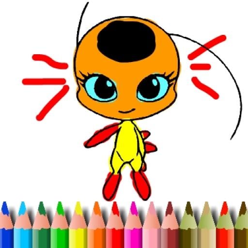 BTS Dotted Girl Coloring