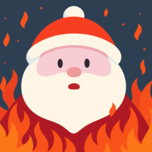 Santa on Fire