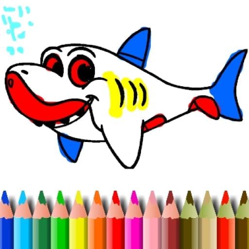 BTS Shark Coloring Book