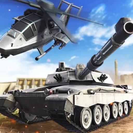 Strategy of war. Tanks and helicopters.